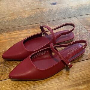 Marc New York dark red Flats with Strap